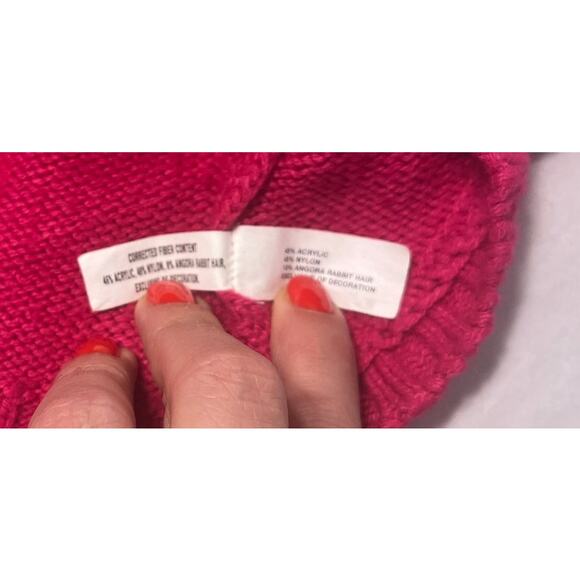 Baby GAP Angora Blend One Button Sweater Cardigan Pink Toddler Girl sz M/L or 2T - Picture 6 of 7